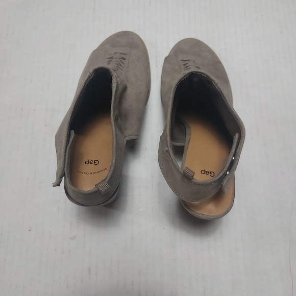 Gap Women's Gray Slingback Suede Chunky Heels Size 9 - Picture 10 of 15
